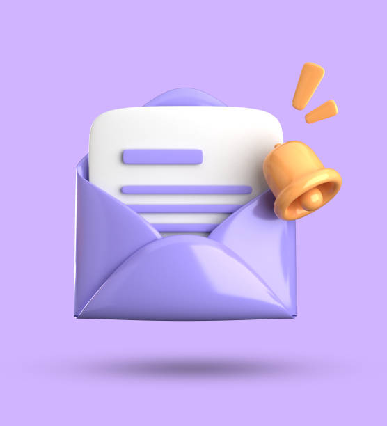 istock 3d rendering of envelope and bell notification, 3D pastel icon set. 1756240037