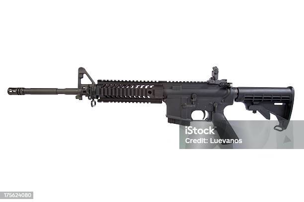 Ar15 Left Side Stock Photo - Download Image Now - AR-15, Aggression, Ammunition