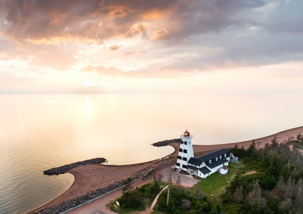 istock Aerial shot of West Point Lighthouse 1756260055