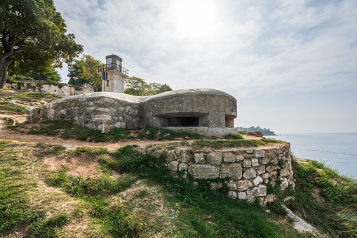 Old bunker at Rovinj coast
