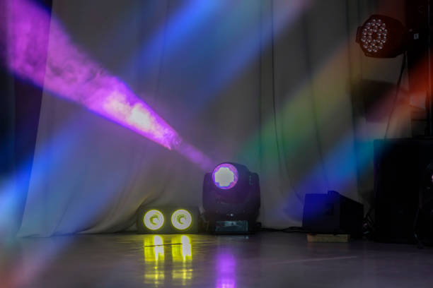 istock Stage spotlight with a beam of light on the stage. 1756281610