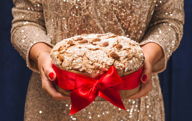 istock Panettone Italian Christmas cake. 1756306493