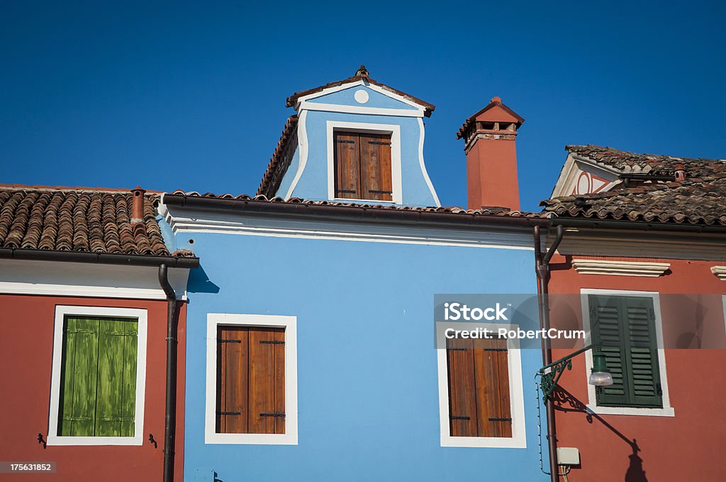 Bunten Häuser, Burano, Italien - Lizenzfrei Architektur Stock-Foto