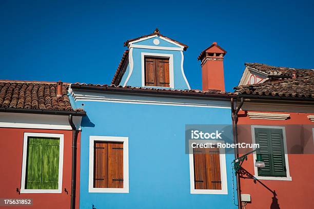 Bunten Häuser Burano Italien Stockfoto und mehr Bilder von Architektur - Architektur, Außenaufnahme von Gebäuden, Bauwerk