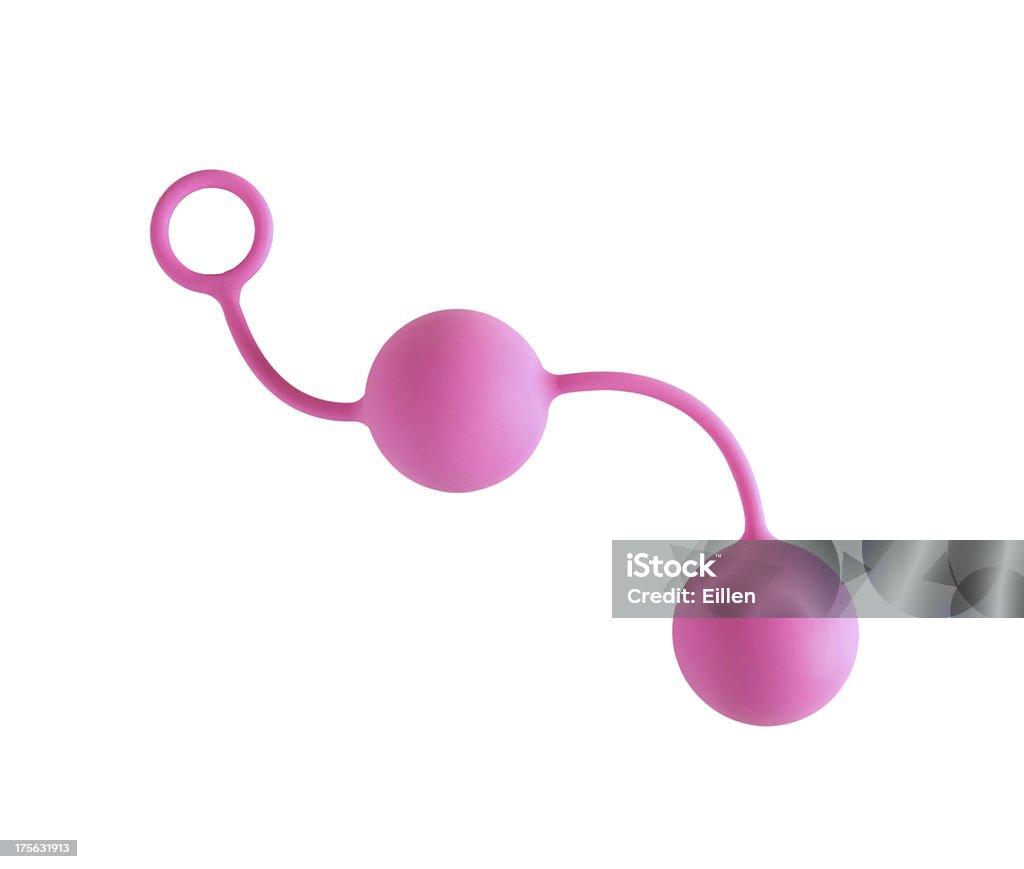 Pink vaginal Bälle auf Weiß - Lizenzfrei Freisteller – Neutraler Hintergrund Stock-Foto