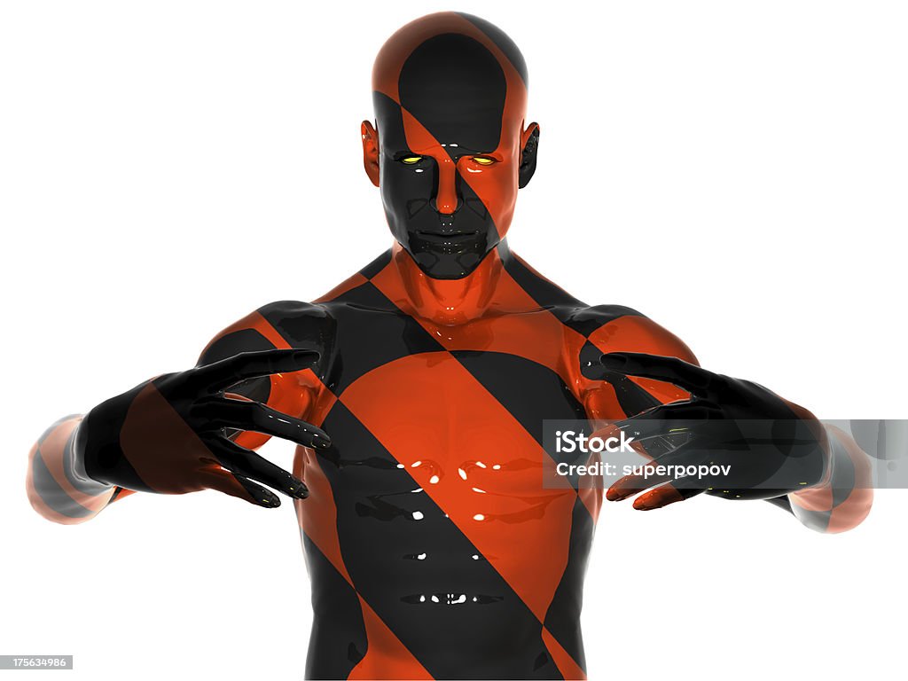 Homem abstrato colorido - Foto de stock de Abstrato royalty-free