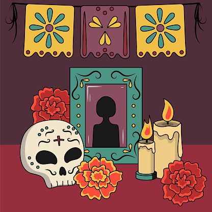 istock Day of The Dead vector illustration 1756352064