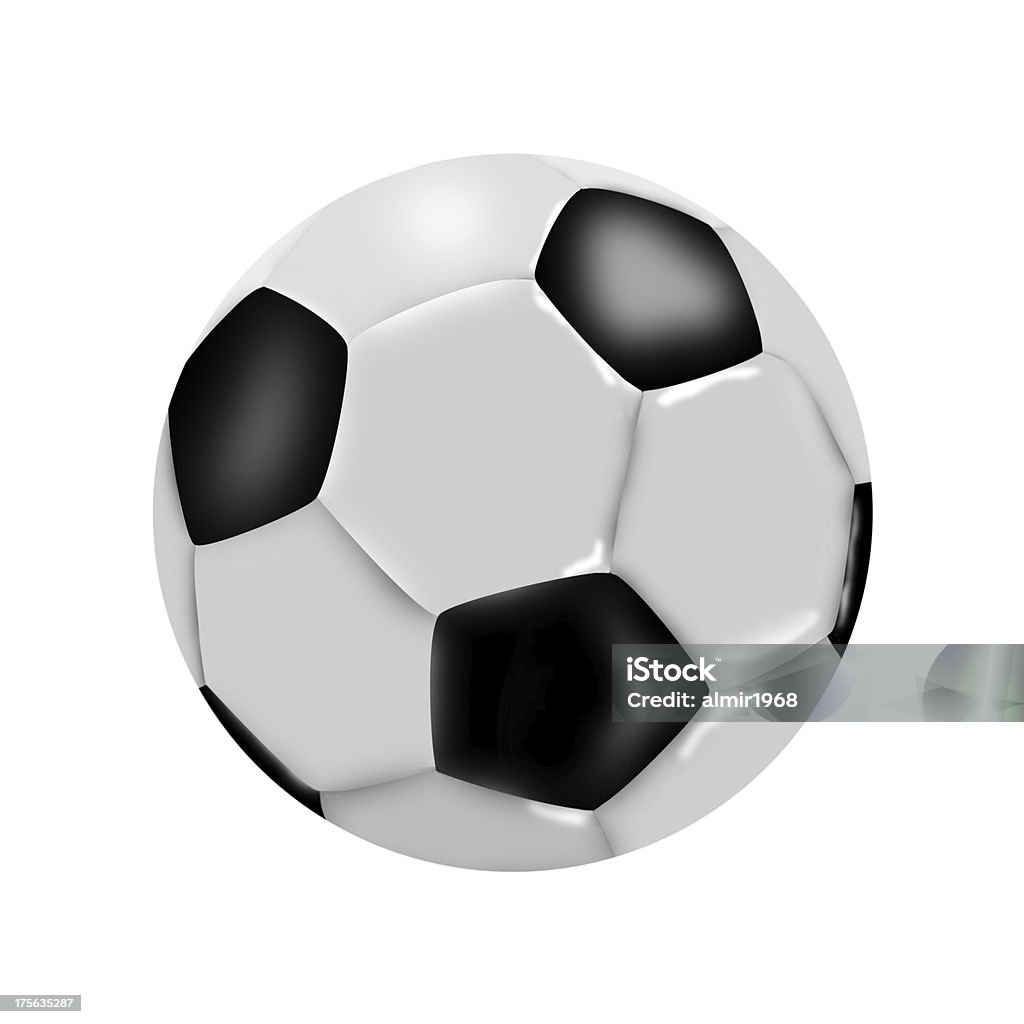 Fußball ball - Lizenzfrei Clipping Path Stock-Foto