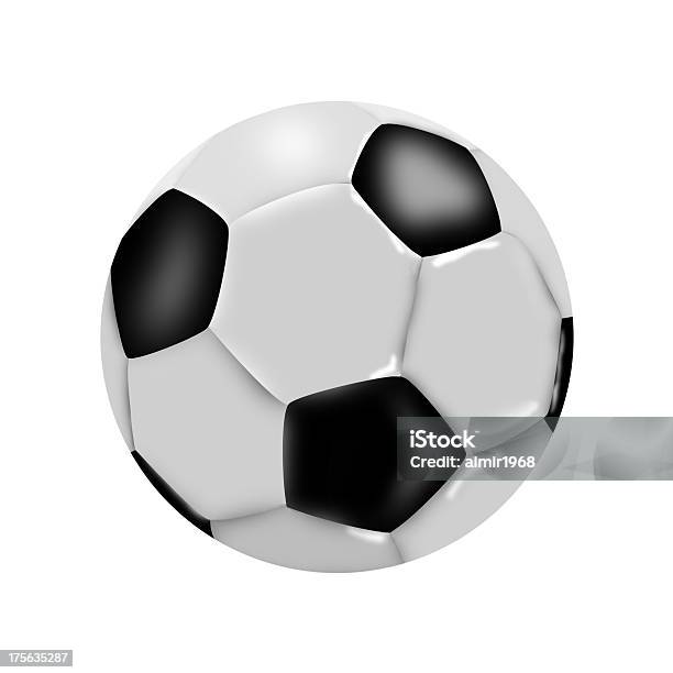 Fußball Ball Stockfoto und mehr Bilder von Clipping Path - Clipping Path, Fotografie, Freisteller – Neutraler Hintergrund