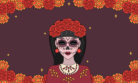 istock Day of The Dead vector banner 1756353183