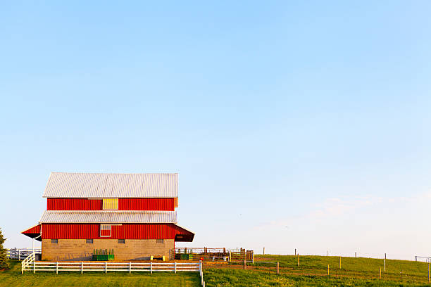 istock American Farmland With Blue Cloudy Sky 175635357