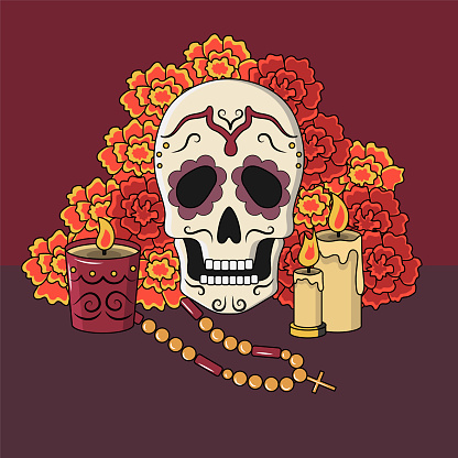 istock Day of The Dead vector illustration 1756354928