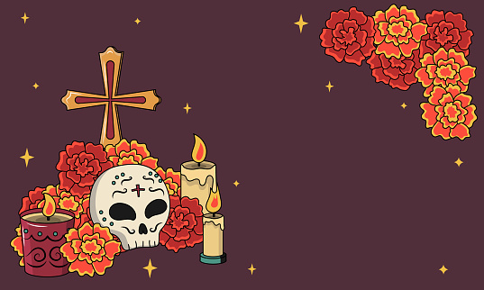 istock Day of The Dead vector banner 1756357179