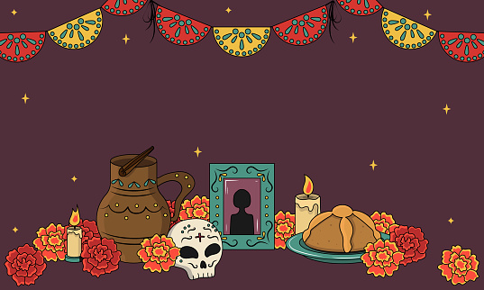 istock Day of The Dead vector banner 1756357727