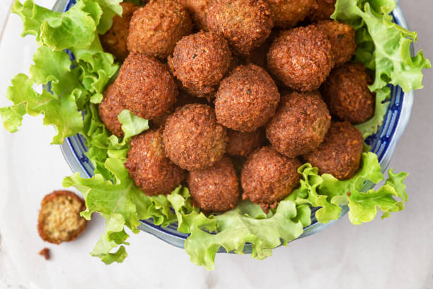 istock Vegetarian dish - falafel balls from spiced chickpeas 1756365480