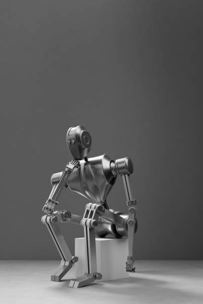 istock Deep contemplation of a robot 1756371660