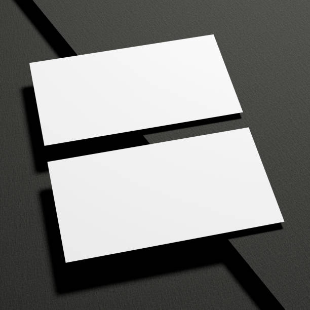 istock Minimalist business card mockup with dark background 1756381013