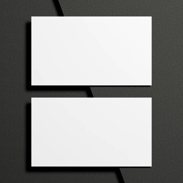 istock Minimalist business card mockup with dark background 1756381076