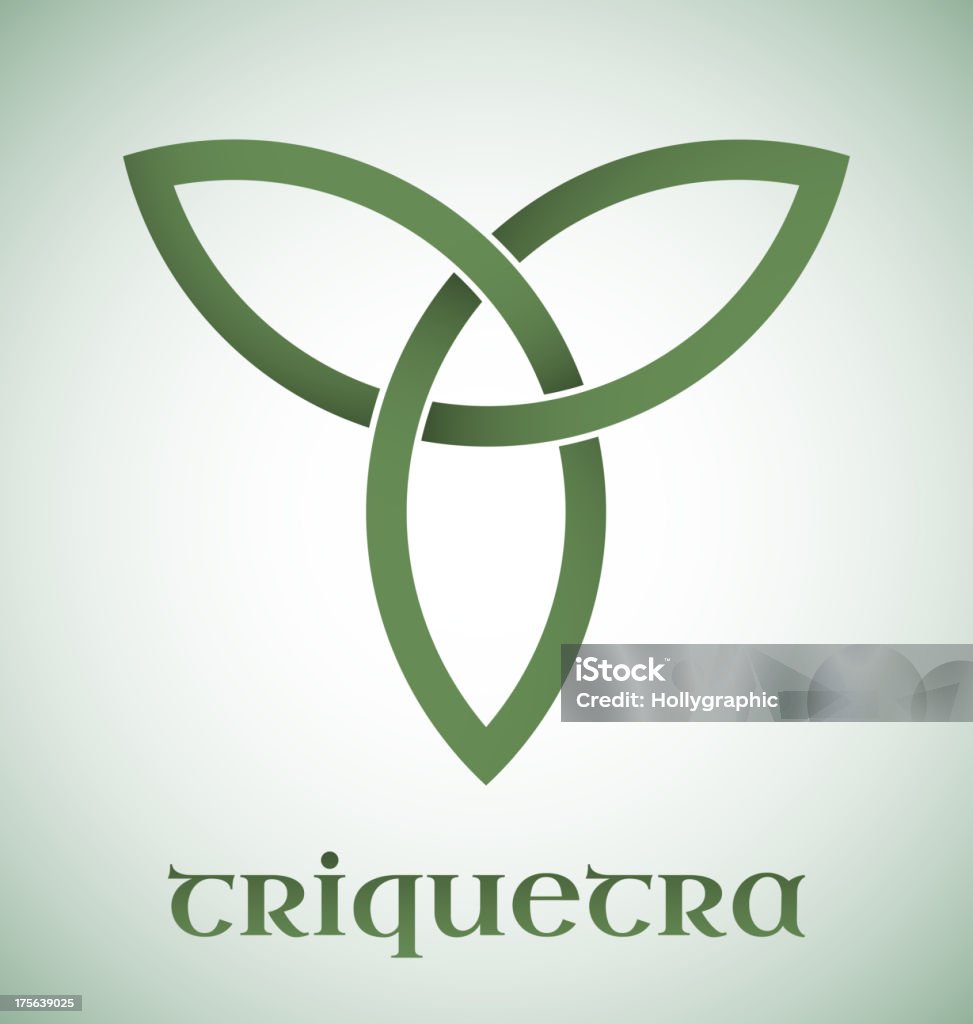 Triquetra-symbol mit Farbverläufen - Lizenzfrei Drei Gegenstände Vektorgrafik