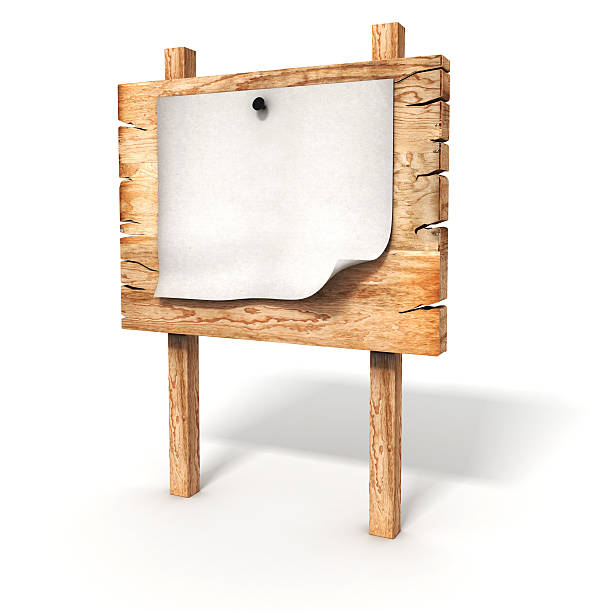 istock 3d blank wooden sign board 175639223