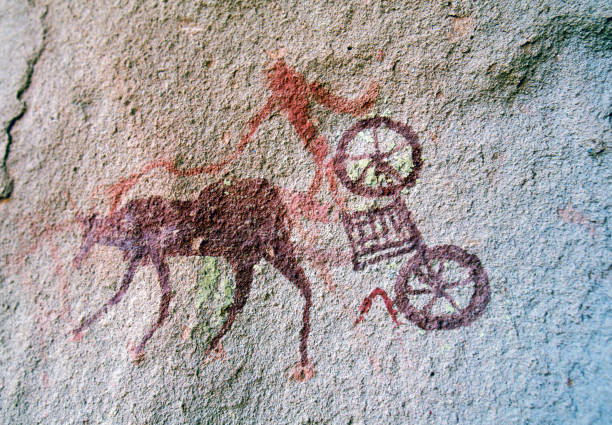 istock Prehistoric Petroglyphs, rock Art ,Akakus ,Acacus, Mountains, Sahara, Libya 1756404613
