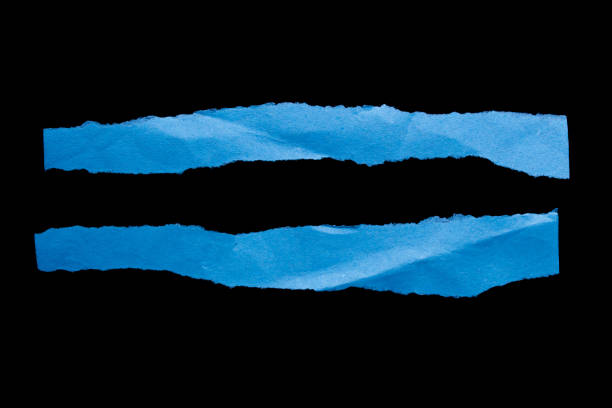Ripped paper piece on isolated black background Ripped paper piece on isolated black background. Torn carton paper. torn paper effect stock pictures, royalty-free photos & images