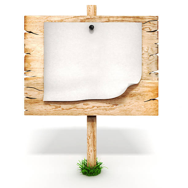 istock 3d blank wooden sign board 175641151