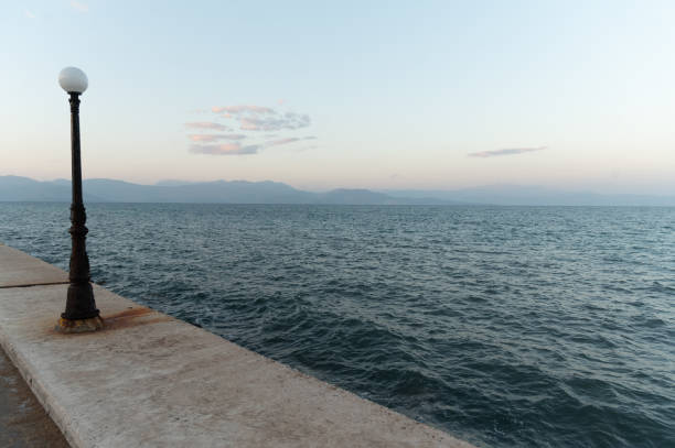 istock Lantern on a coastal promenade 1756431694
