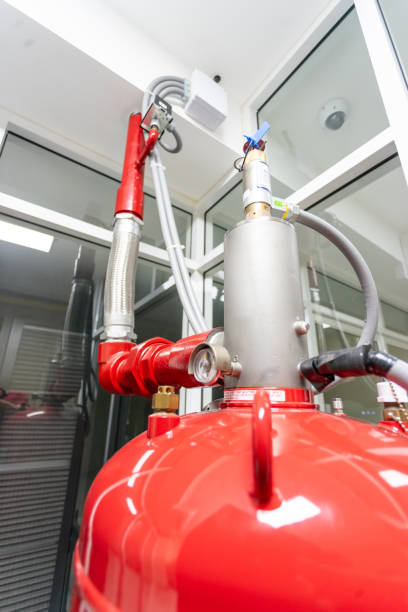 istock A large fire extinguisher was set up in the server room for enhanced safety. 1756433520