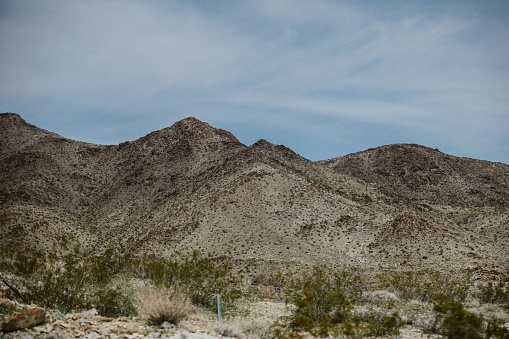 Vast wilderness of the Mojave desert, California.