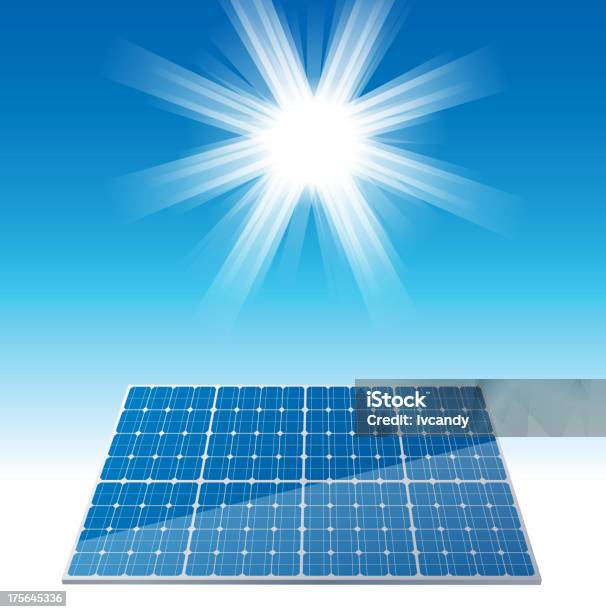 Ilustración de Célula Solar y más Vectores Libres de Derechos de Panel Solar - Panel Solar, Recortable, Fondo blanco