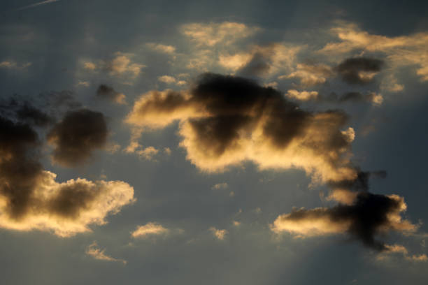 istock Sunset and sunrise with clouds 1756454405