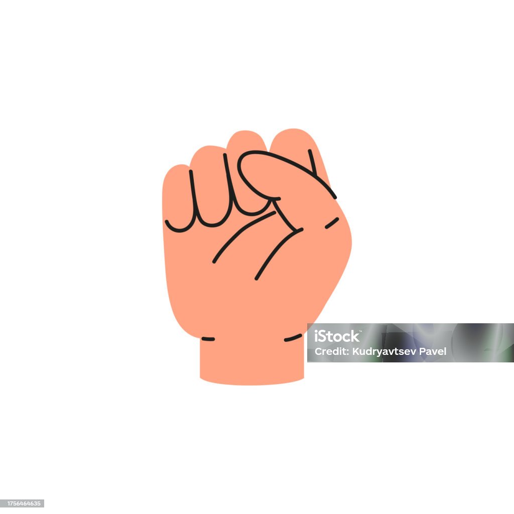 Fist Abc 240522signlanguagealphabet02sim22 Stock Illustration - Download Image ...