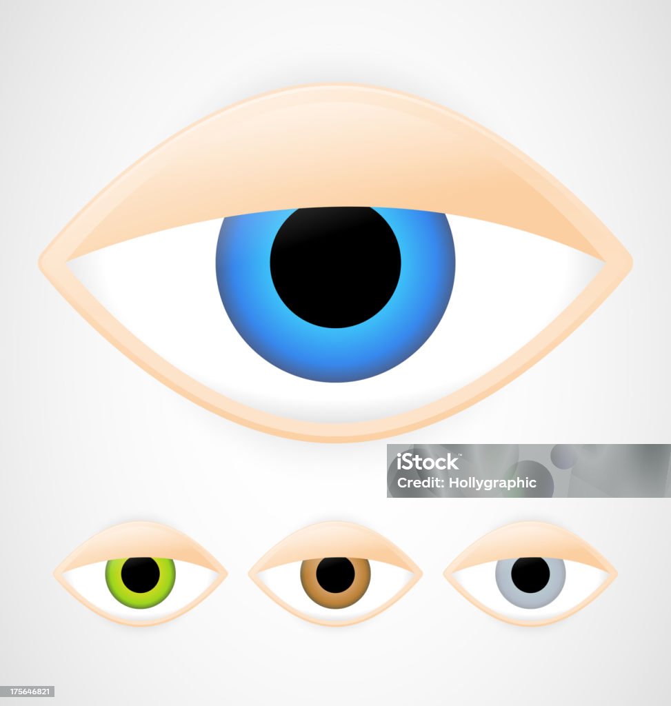 Juego de ojos - arte vectorial de Ojo libre de derechos