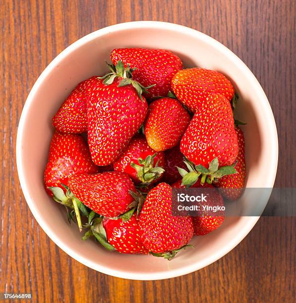 Bowl Of Strawberries Stock Photo - Download Image Now - Berry Fruit, Bowl, Breakfast