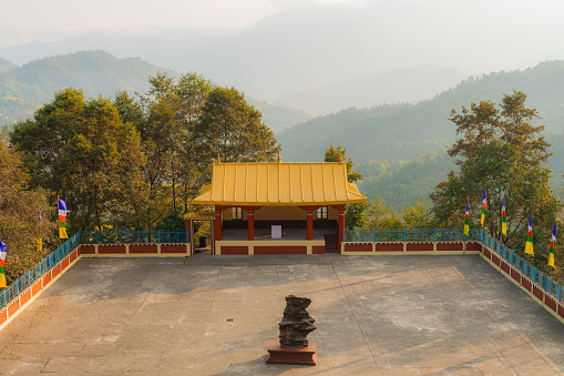 Serene view of Namobuddha  monastery in Nepal