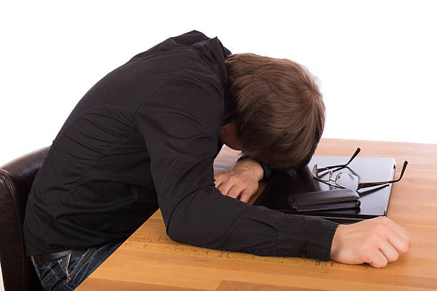 istock Business man sleep on his laptop 175652229