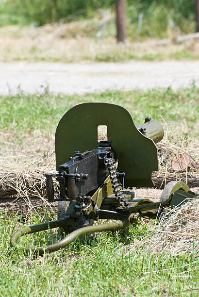 istock Loaded machine gun of World War II 175652965