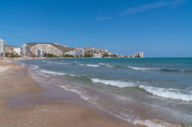 istock Cullera beach Spain with waves beautiful spanish tourist destination 1756531380