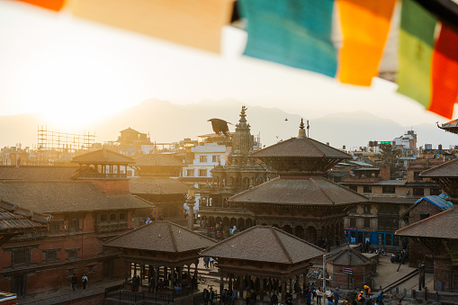 Scenic view of Himalayas from Kathmandu, Nepal
