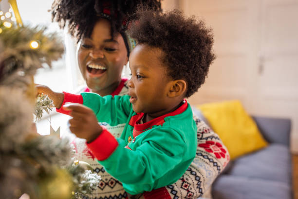 istock Christmas at home with family 1756549427