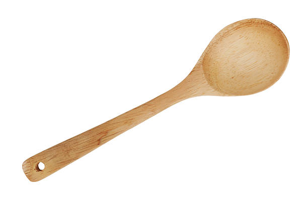 istock Wooden spoon with a hole for the strap 175655044