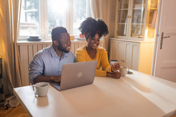 istock Couple doing bills or shopping 1756550554