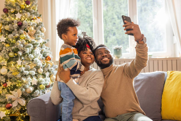 istock Christmas at home with family 1756552764