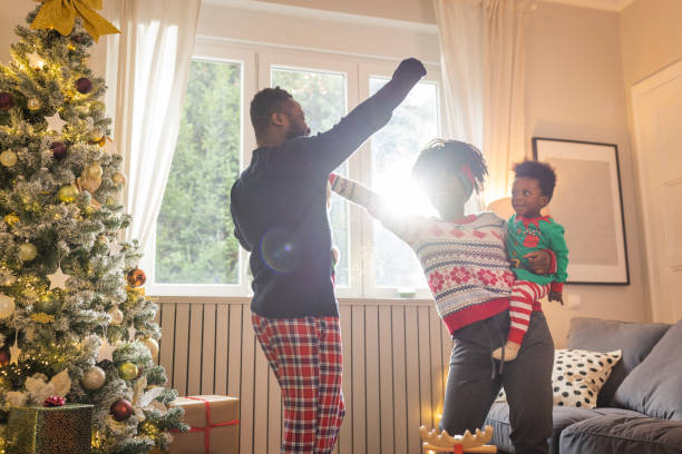 istock Christmas at home with family 1756553305