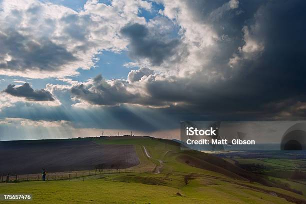 Sttunning Scene Across Escarpment Countryside Landscape With Beautiful Clouds Formations Stock Photo - Download Image Now
