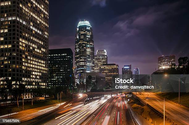 Foto de Lacentro Da Cidade e mais fotos de stock de Cidade de Los Angeles - Cidade de Los Angeles, Condado de Los Angeles, Noite