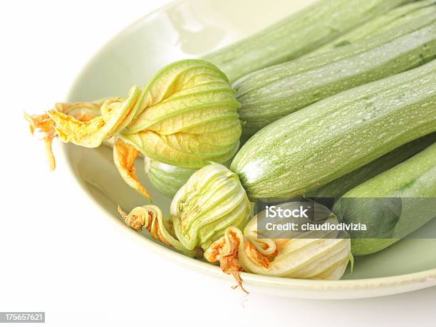 Courgettes Zucchini Stock Photo - Download Image Now - Food, Horizontal, No People