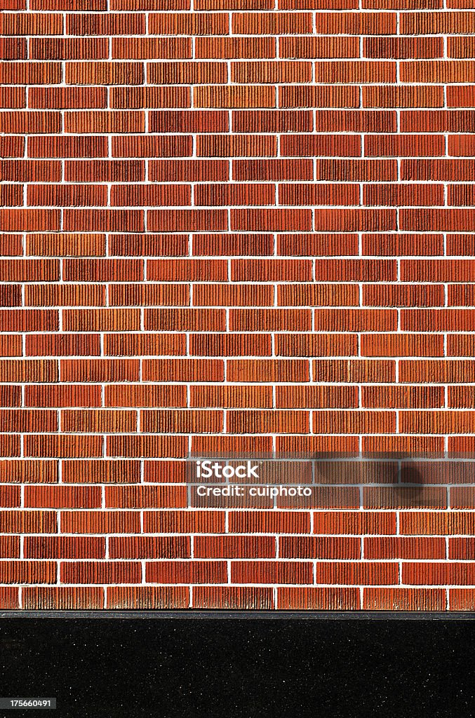 Parede de tijolos vermelhos - Foto de stock de Antigo royalty-free
