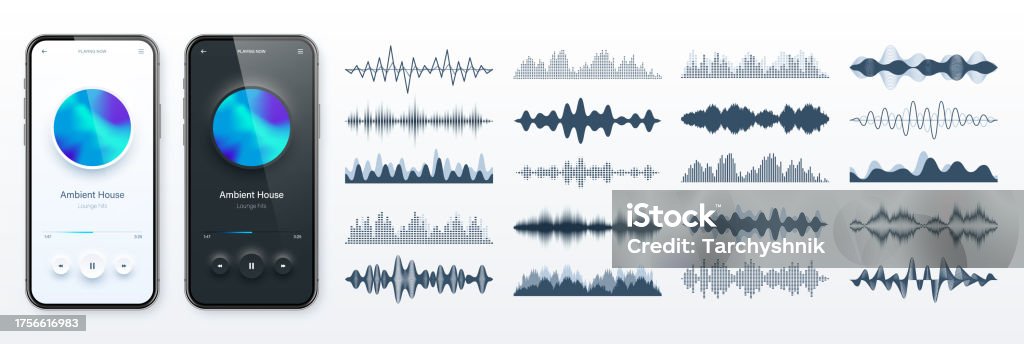 Sound Library Ui Design Online Audio Player User Interface Smartphone App Ui Design Music Media ...